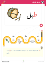 Arabic Alphabet Letter Taa'